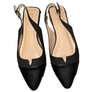 NWOT Cato Fashions Cato Notch Vamp Slingback Flats